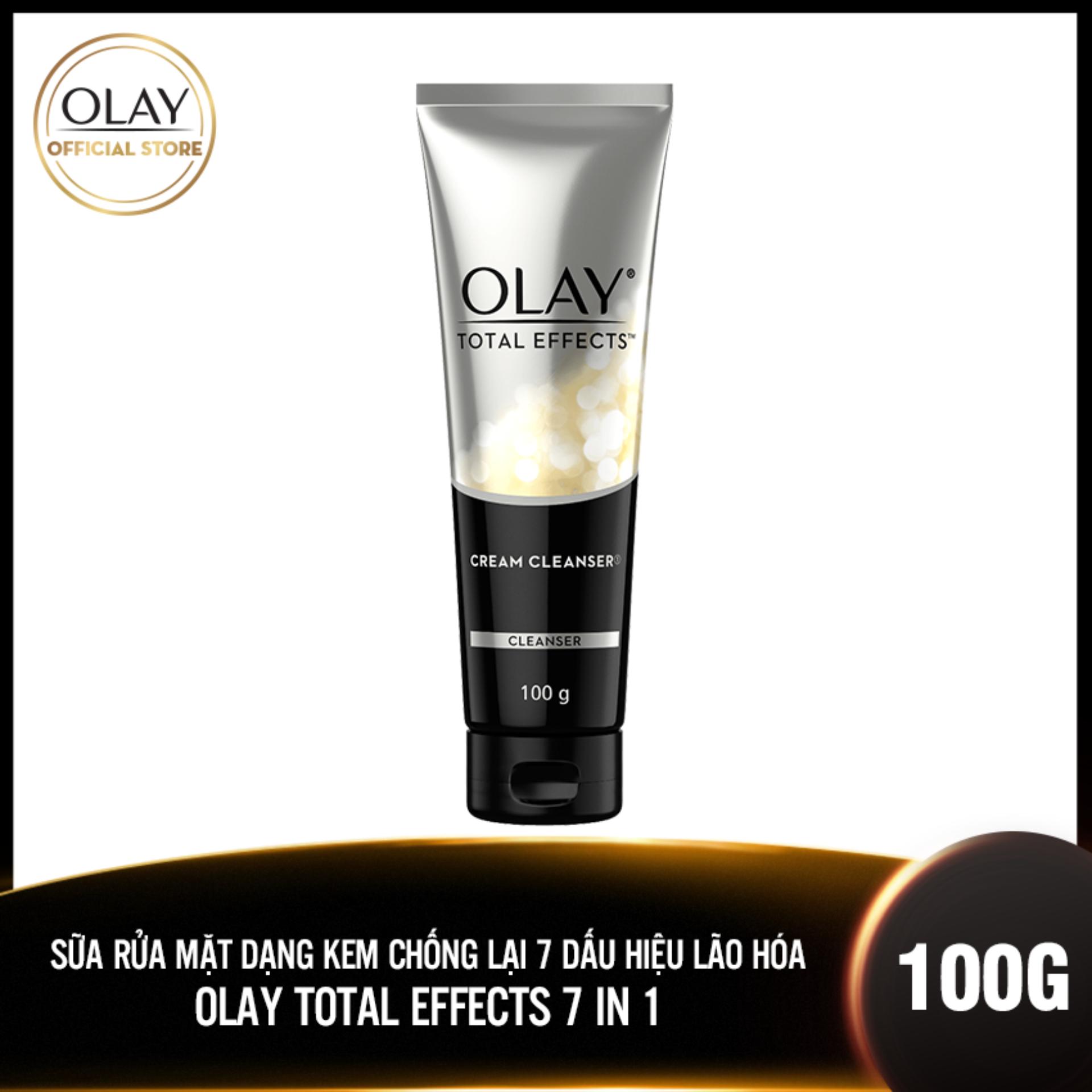[HCM]Sữa rửa mặt dạng kem Olay Total Effects 7 In 1 Cream Cleanser 100g