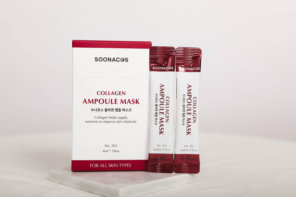 [Hcm]Tách Lẻ 5 Gói Collagen Ampoule Mask Nâng Cơ - Trẻ Hóa Làn Da