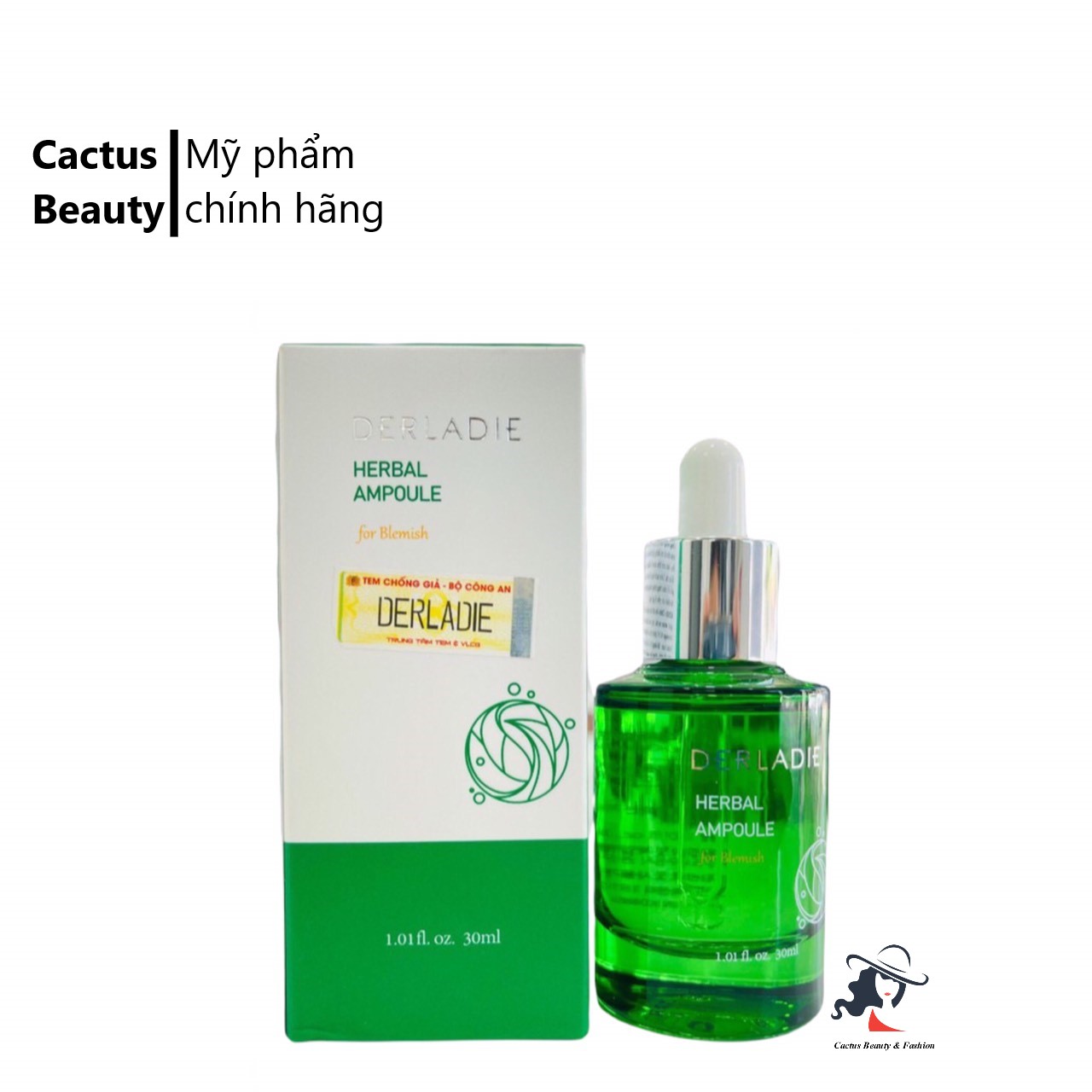 [Hcm]Siêu Tinh Chất Derladie Tràm Trà Herbal Ampoule For Blemish