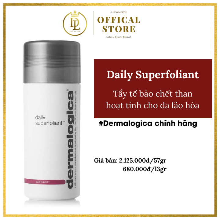 [Dermalogica - Tẩy Tế Bào Chết 🍀 Chính Hãng] Tẩy Tế Bào Chết Than Hoạt Tính Dành Cho Da Lão Hóa - Daily Superfoliant