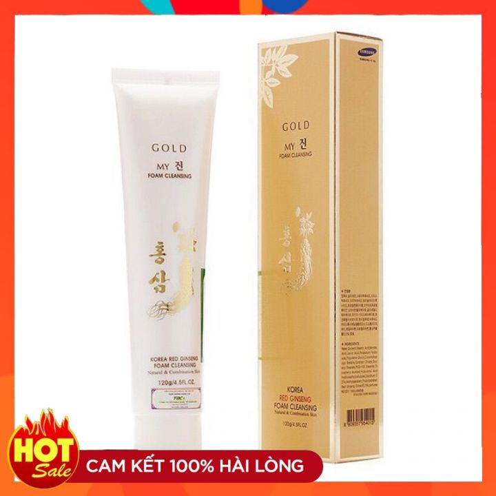 Sữa Rửa Mặt Sâm Vàng My Gold Hàn Quốc 120Ml