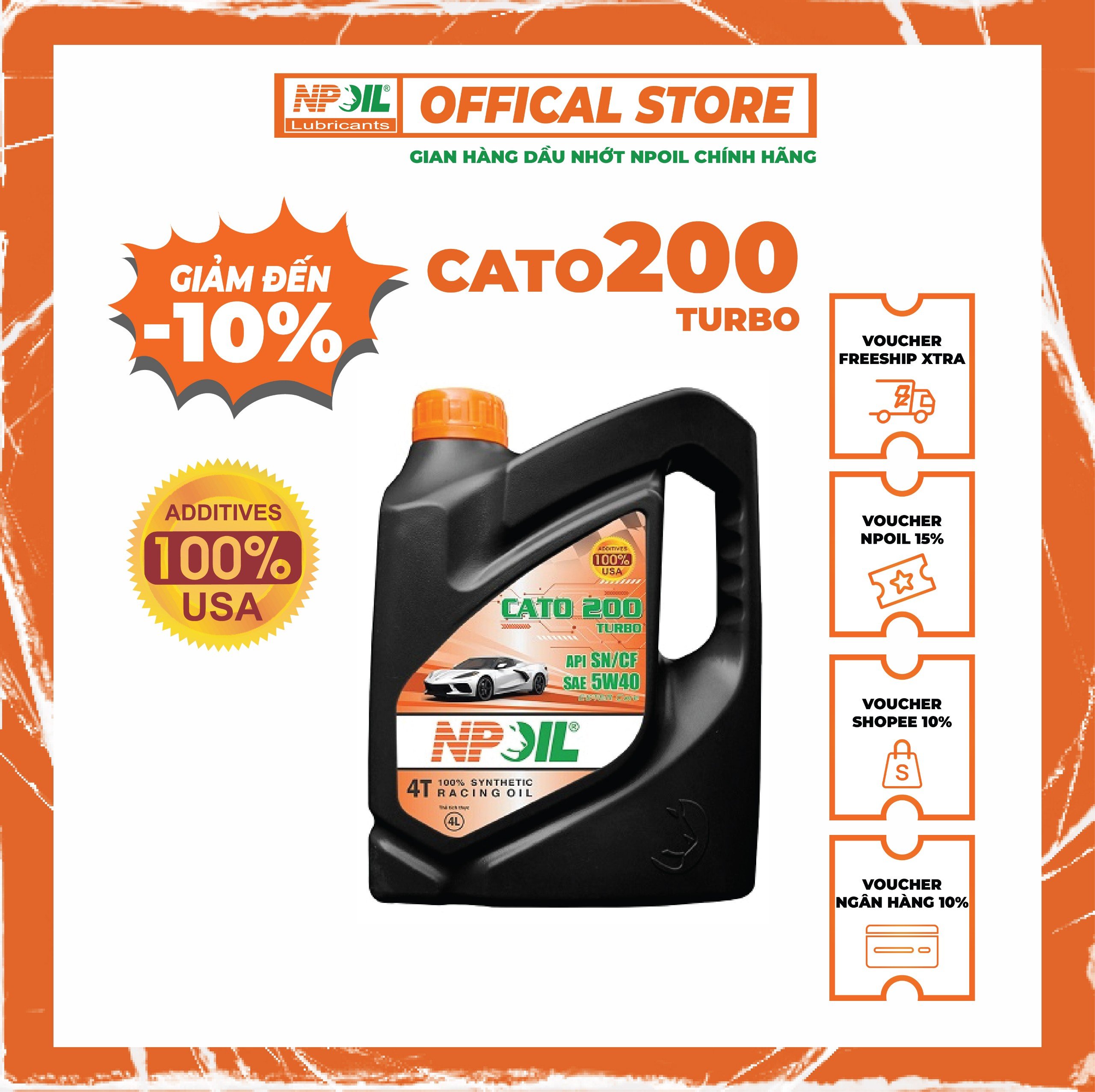 NPOIL - DẦU ĐỘNG CƠ Ô TÔ CAO CẤP – CATO 200