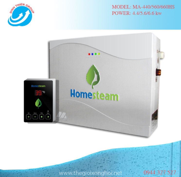 Máy Xông Hơi Gia Đình Homesteam 4.4Kw