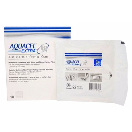 1 Hộp Miếng Dán Aquacel Ag Extra 10X10 Dùng Cho Vết Loét Có Và K Có Nhiễm Khuẩn Các Ổ Viêm Loét ...