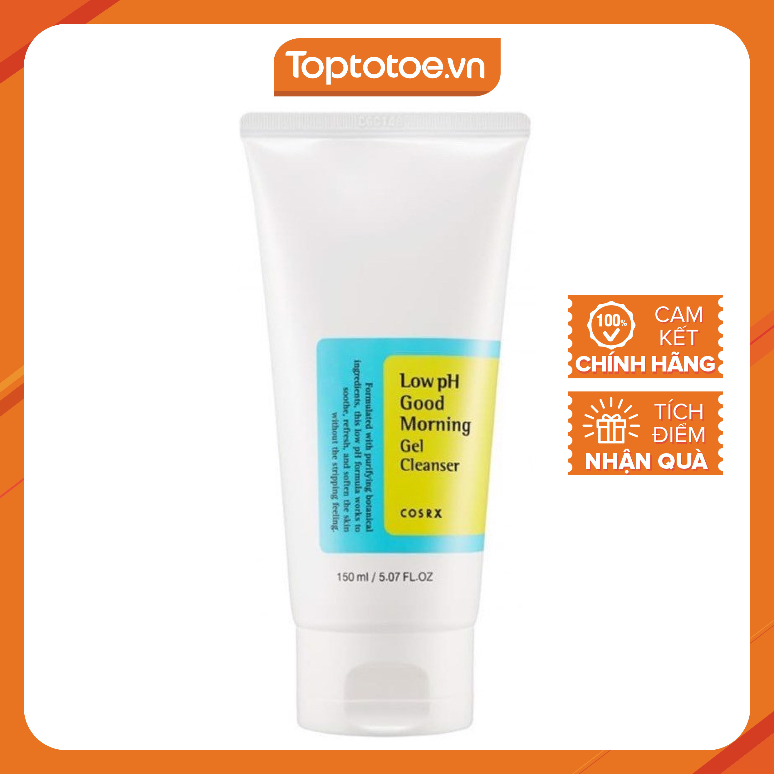 Gel Rửa Mặt Dịu Nhẹ Cosrx Low pH Good Morning Gel Cleanser 150ml