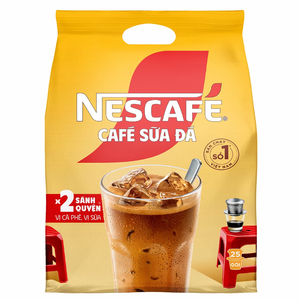 NesCafe Sữa Đá x2  Bịch 600g (25 gói x 24g)