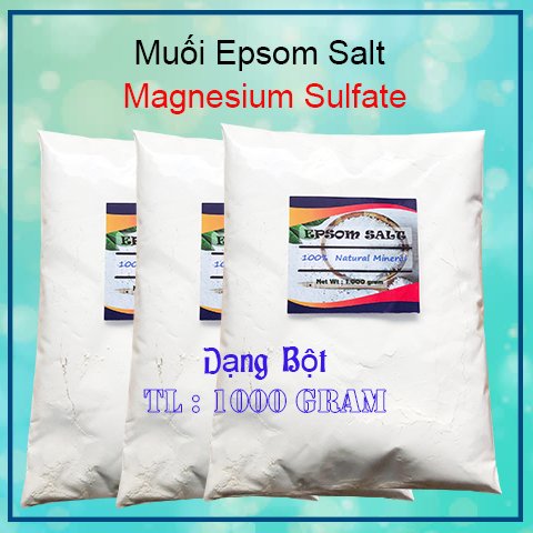 [HCM]Công dụng tuyệt vời từ muối Epsom - Bán gói 1kg