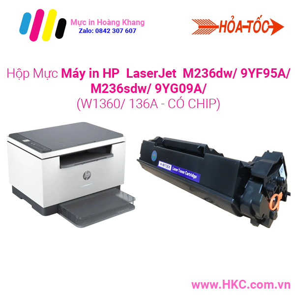 [HỎA TỐC] Hộp mực máy in HP LaserJet M236sdw/ 9YG09A/ M236dw/ 9YF95A/ W1360A/ 136A CÓ CHIP SẴN- Full