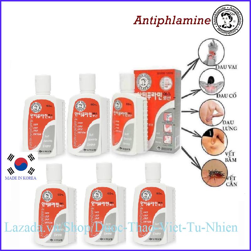 Bộ 6 Hộp Dầu Nóng Yuhan Antiphlamine Lotion 100Ml - Hàn Quốc 100Ml/Hộp