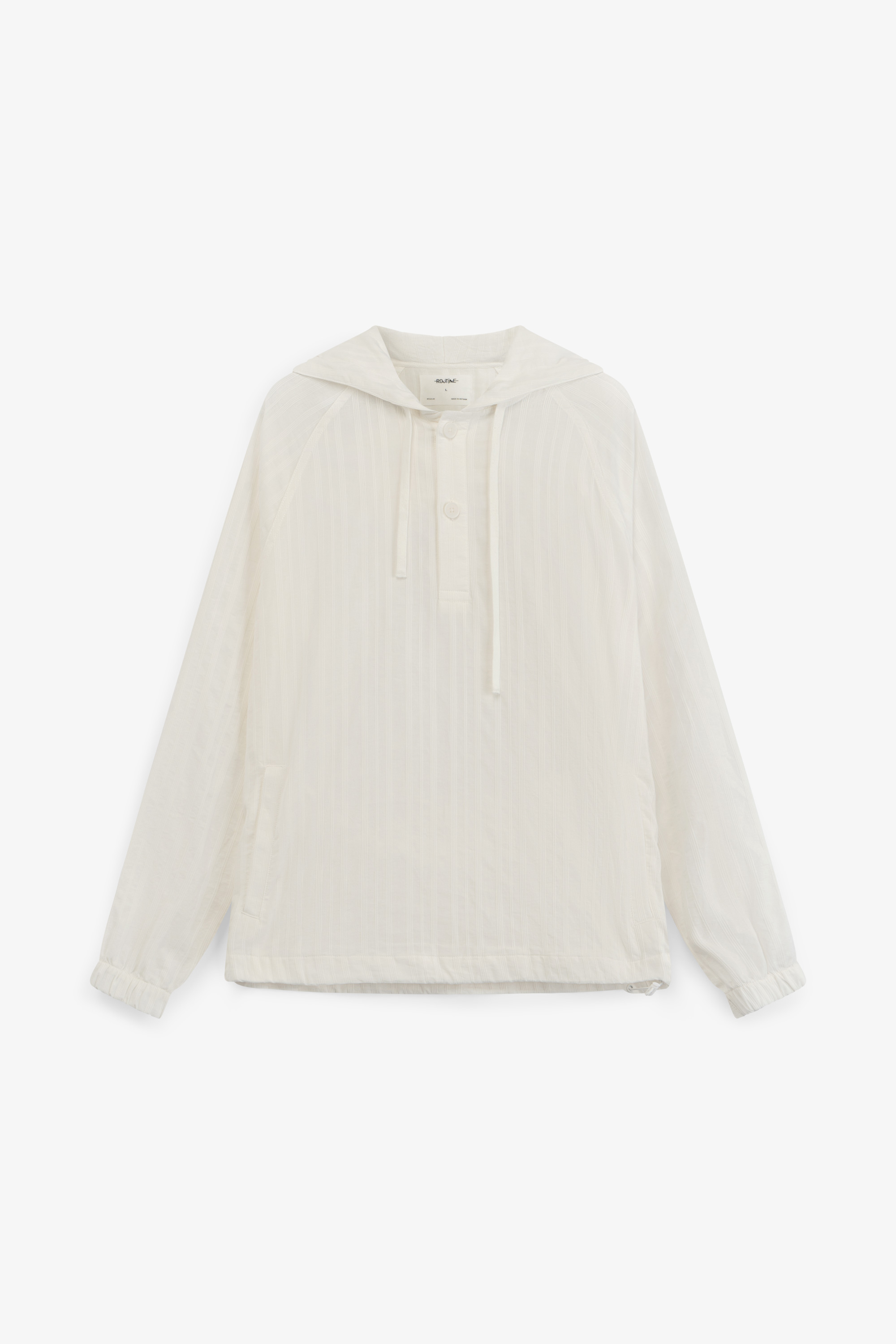 Áo Hoodie Nam Tay Dài Có Mũ Texture Trơn Form Regular - Routine 10S23HOD009
