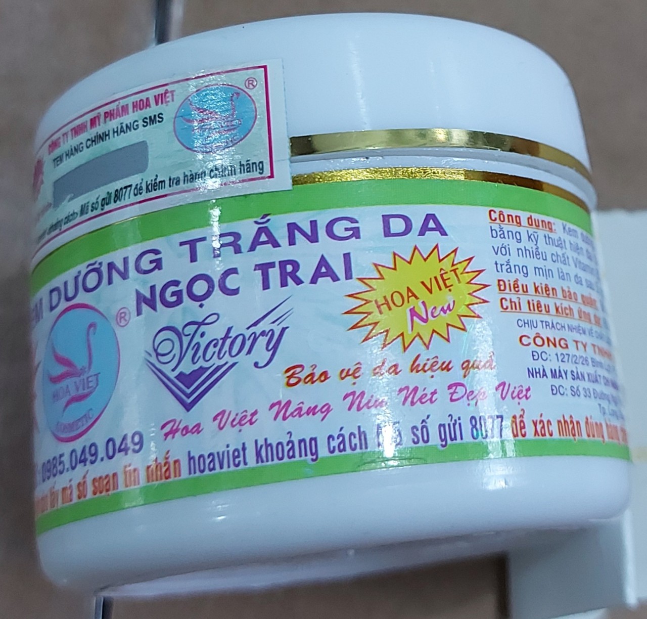 Kem Trắng Da Ngọc Trai Chính Hãng (Hoa Việt)