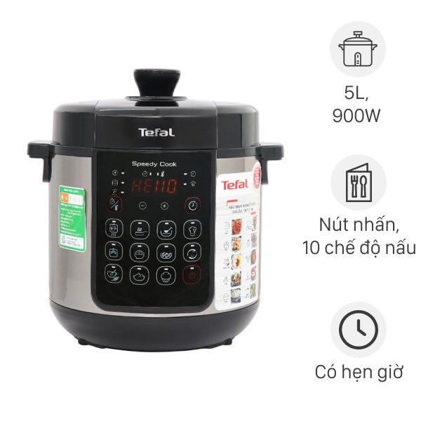 Nồi áp suất điện đa năng Tefal Speedy Cook CY222D68 5L