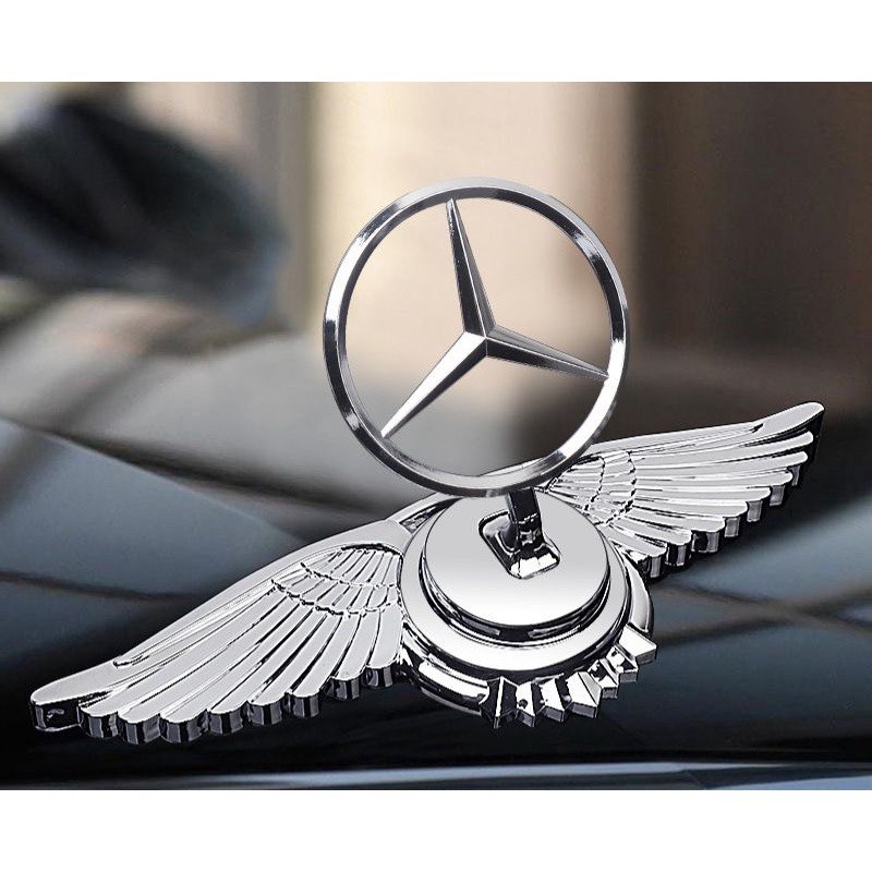 Logo cánh chim đại bàng các hãng xe - logo lắp mui xe ô tô chất liệu mạ hợp kim sáng bóng HYUNDAI TO
