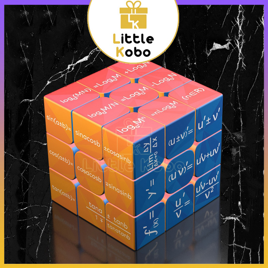 [Tặng Túi] Rubik Hoá Học Little Kobo Toán Học Rubic 3x3 Bảng Tuần Hoàn Nguyên Tố Siêu Đẹp Periodic C