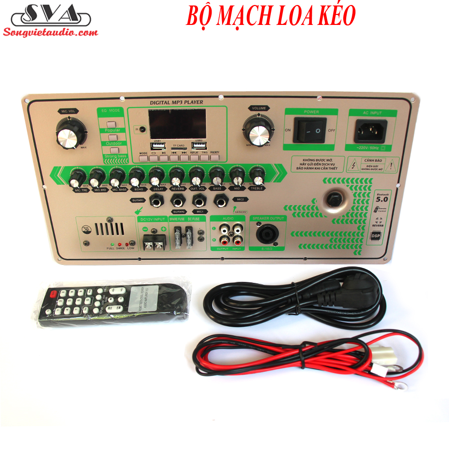 BỘ MẠCH LOA KÉO 4 TẤC ĐÔI REVERB - Kích thước 19X38