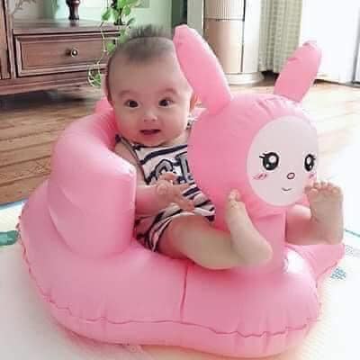 Ghế hơi tập ngồi - nâng cột sống cho bé - mẫu mới 2020 - có tựa đầu tặng kèm miếng dán ( lỗi 1 đổi 1 )