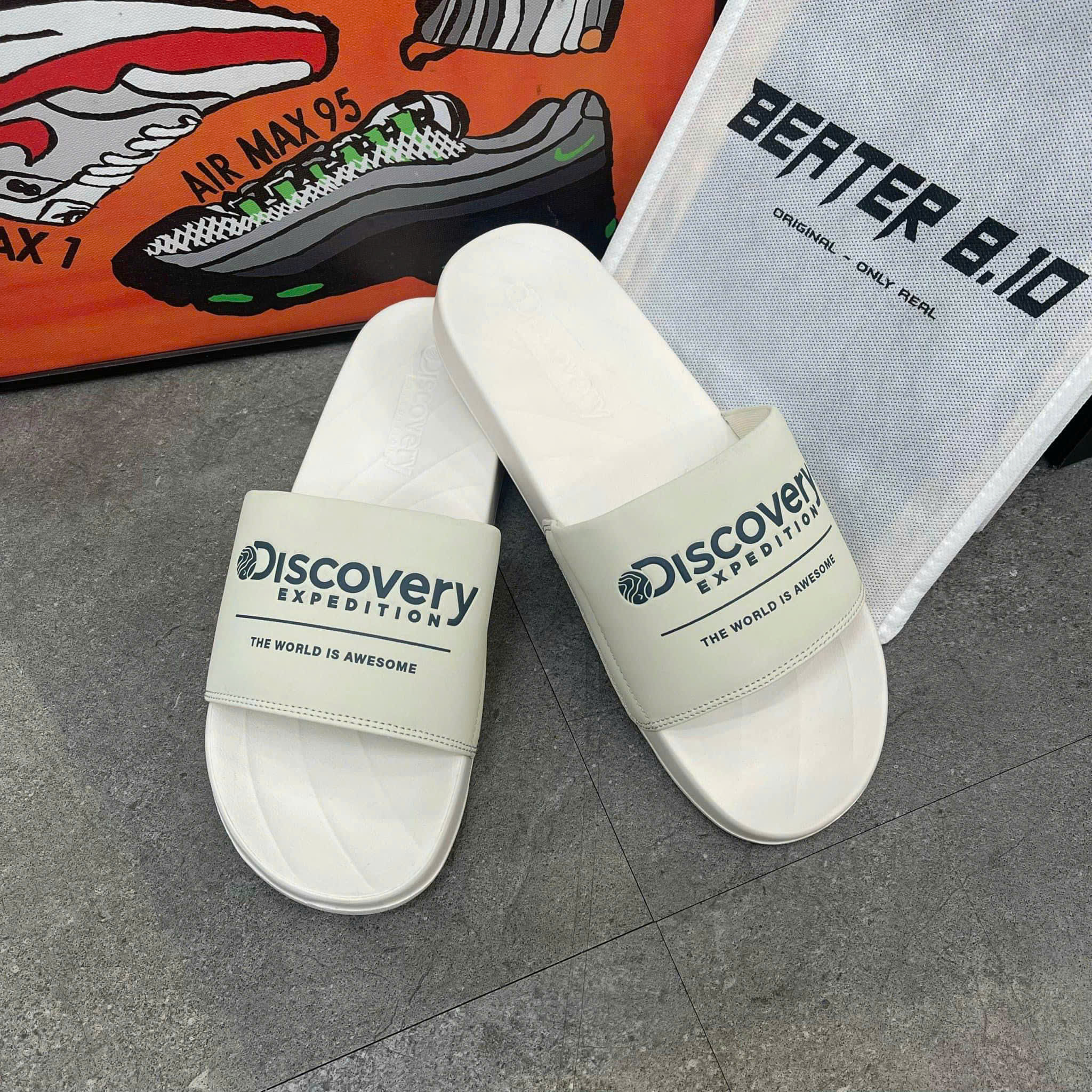 CHÍNH HÃNG - Dép Discovery Expedition Brick Slide cực sang - DXLP4103N