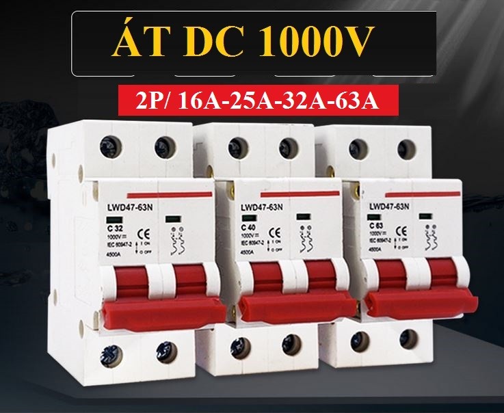 Aptomat 1 chiều DC 1000V - LW-1000V-DC