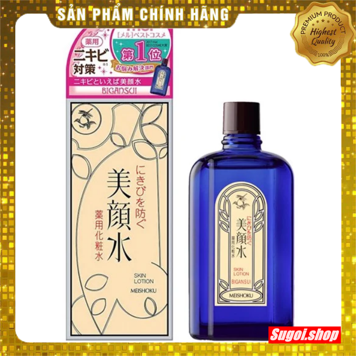 Nước Hoa Hồng Giảm Mụn Meishoku Bigansui Medicated Skin Lotion 90Ml