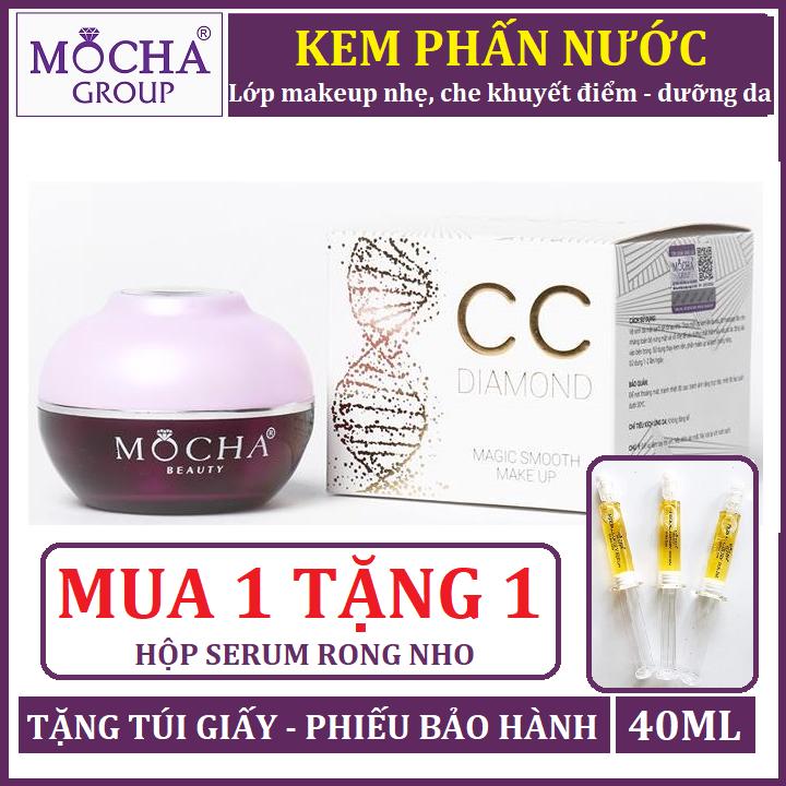 Kem Phấn Nước Mocha - Mua 1 Tặng 1 Ống Serum Tế Bào Gốc Mocha 60K - Kem Phấn Nước Che Khuyết Điểm Và Dưỡng Da