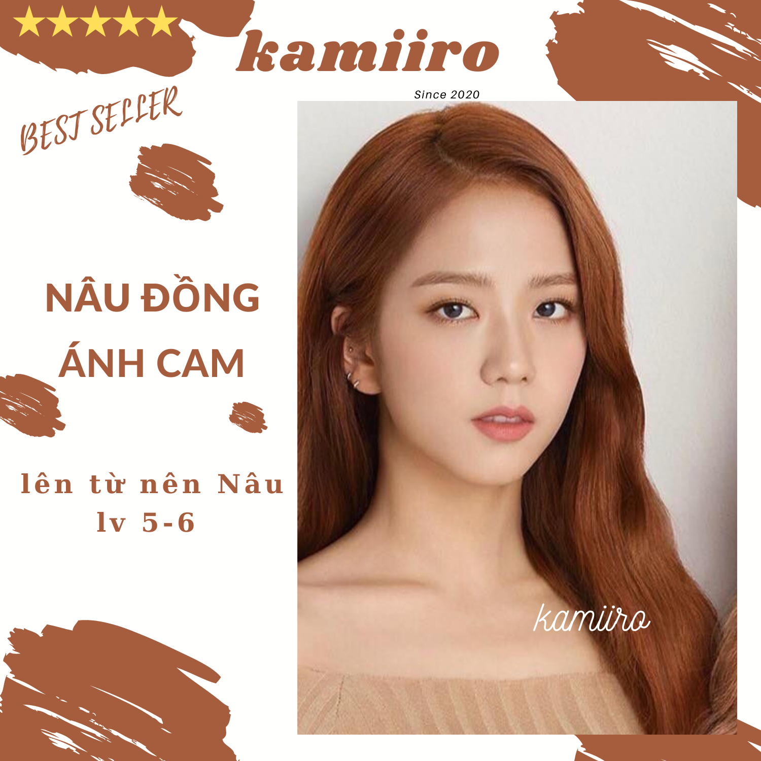 Thuốc nhuộm tóc màu NÂU ĐỒNG ÁNH CAM