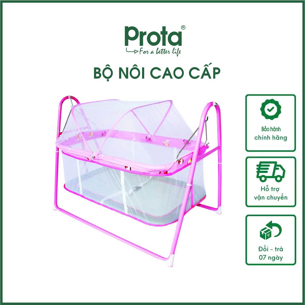 [CHÍNH HÃNG] (Không có máy đưa nôi) Nôi cho bé cao cấp Prota + kèm Đồng hồ ghép hình – Cam kết 1 đổi 1