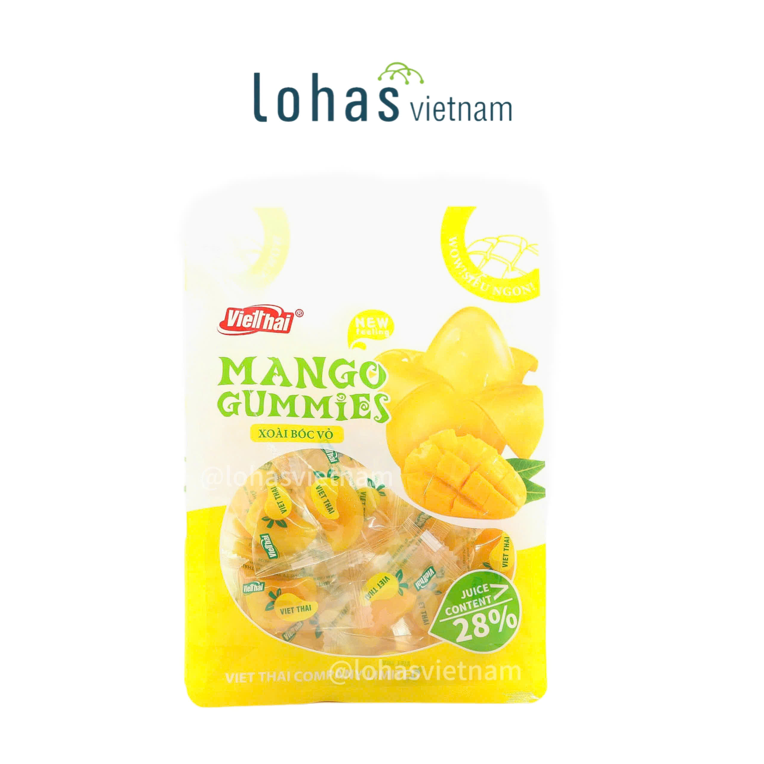 Kẹo dẻo xoài bóc vỏ 270g (vị xoài chín) vietthai