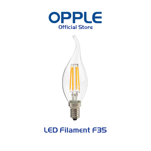Bóng OPPLE LED Fila Ecomax F35 E14 - Hiệu ứng ánh sáng như bóng sợi đốt tiết kiệm năng lượng