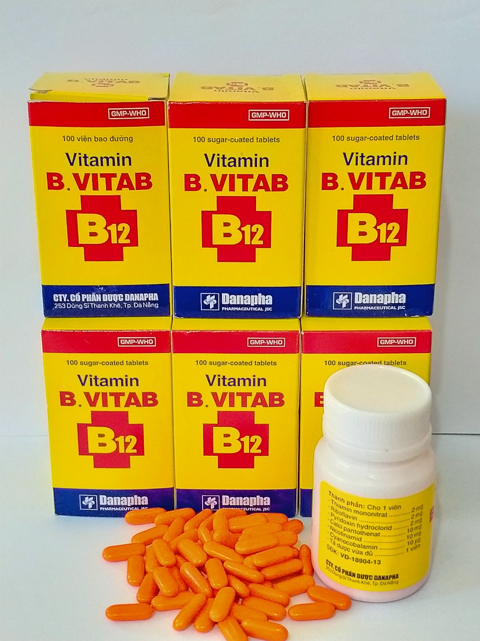 Vitamin B.vitab B12 Lọ 100 Viên