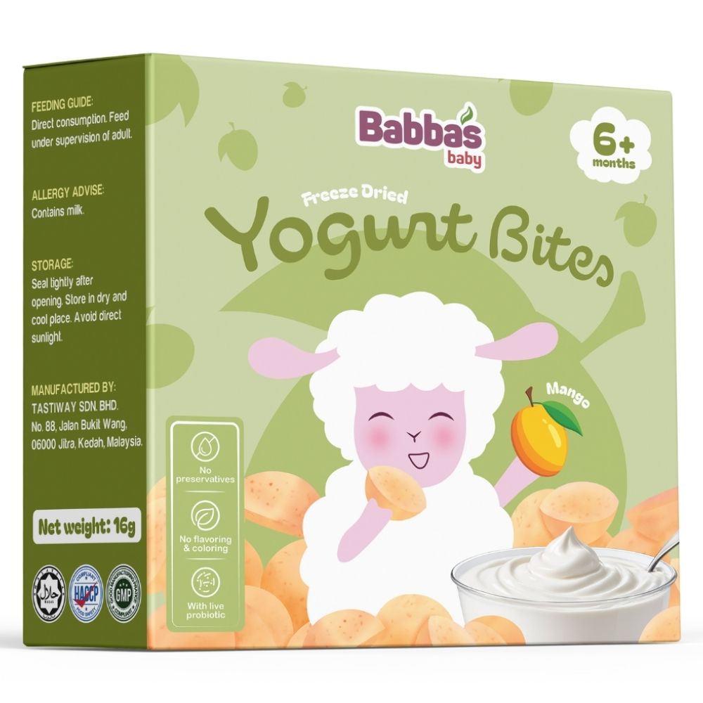 Sữa Chua Sấy Lạnh Babbas Baby Thanh Long/Chuối/Xoài/Dâu 16g Cho Bé Trên 6 tháng - Bibomart