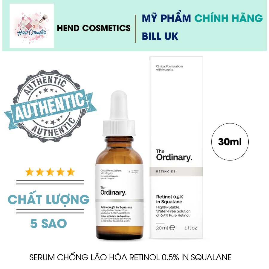 [Hàng Anh Quốc] Tinh Chất Chống Lão Hóa The Ordinary Retinol 05% In Squalane