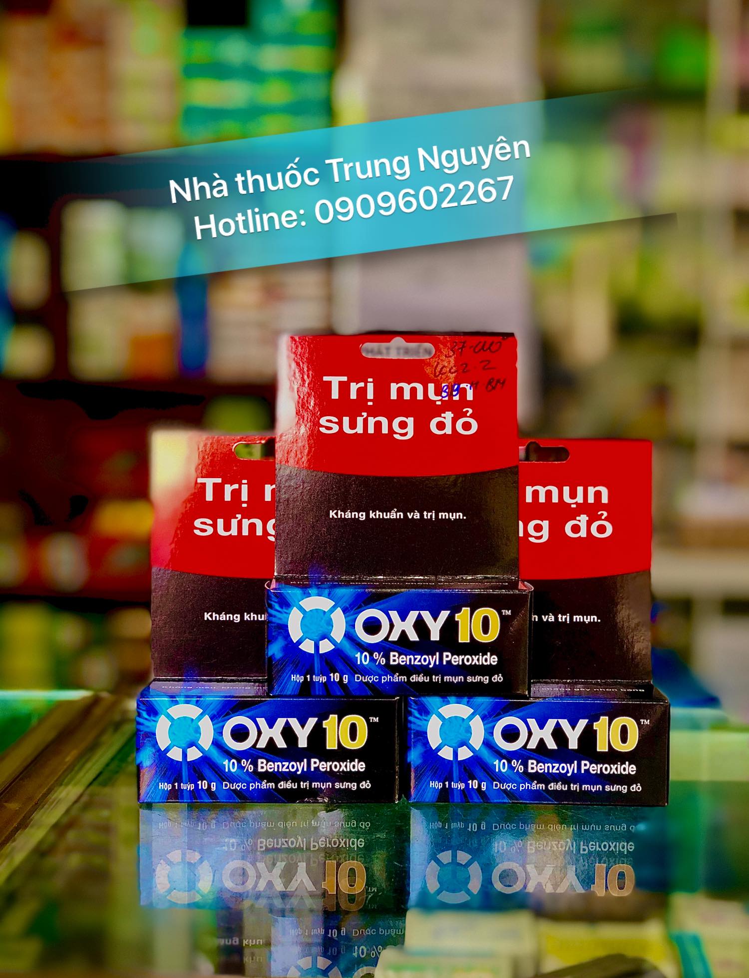 [Hcm]Kem Oxy 10 Mụn Sưng Đỏ 10G