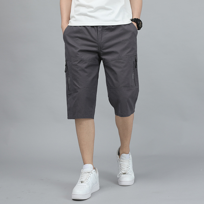 Quần Short Lửng Kaki Nam Vải 100% Cotton Mịn Mát Quần Đùi Sooc Kaki ống đứng Trẻ Trung dáng lửng qua