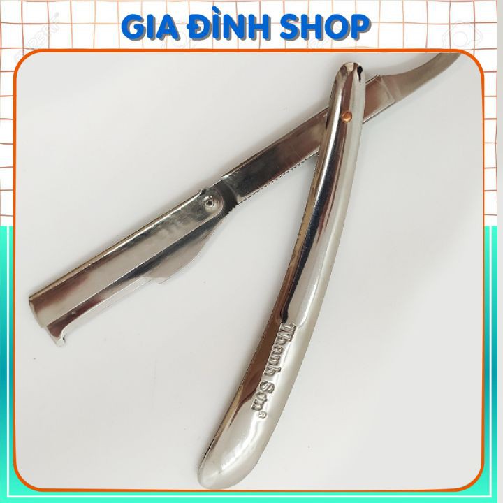 Dao Cạo Cán Inox [ Hàng Cao Cấp ] Dao Cạo Mặt - Cạo Râu - Cạo Tóc Chuyên Dụng Cho Salon Và Cho Gia Đình