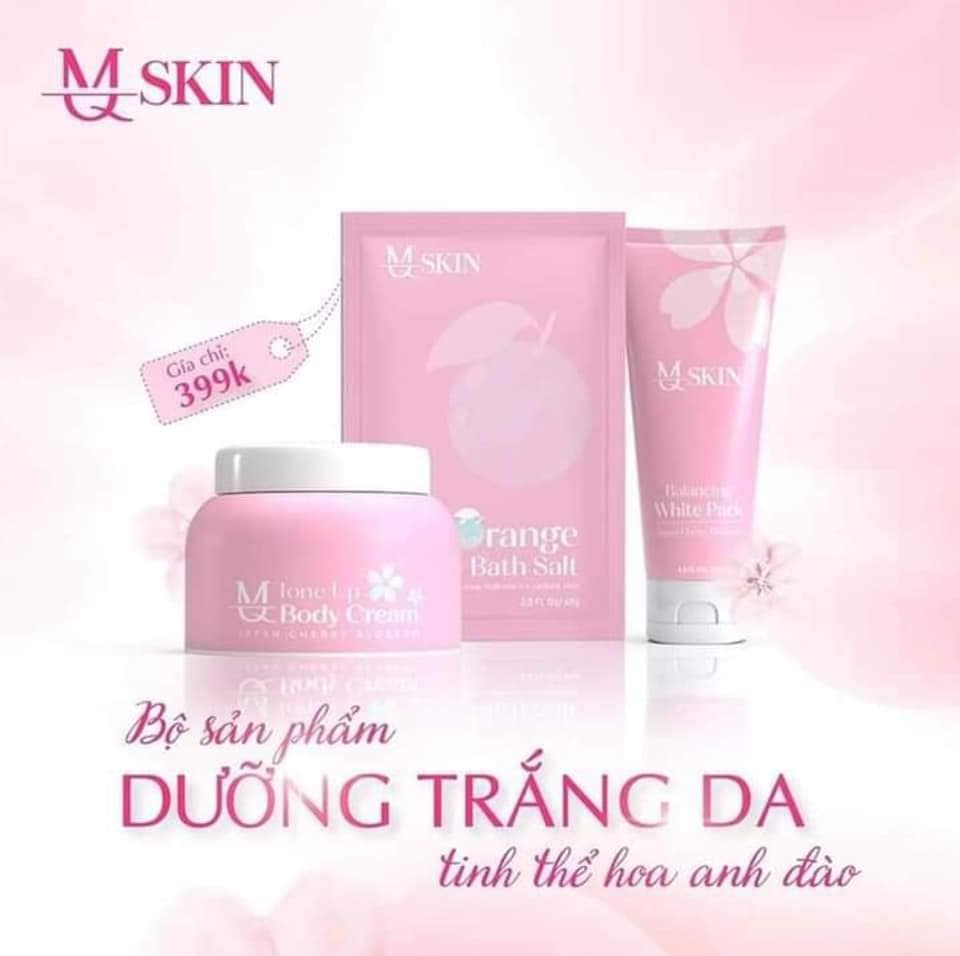 [Hcm]Kem Body Hoa Anh Đào Mq Skin (Combo 3 Sản Phẩm)