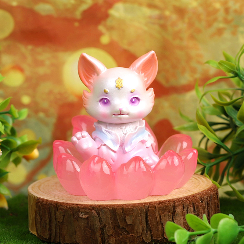 [FREESHIP]-Mô Hình Cửu Vĩ Cáo Nhỏ 9 Đuôi Phát Sáng Trang Trí_Art House Gift Shop