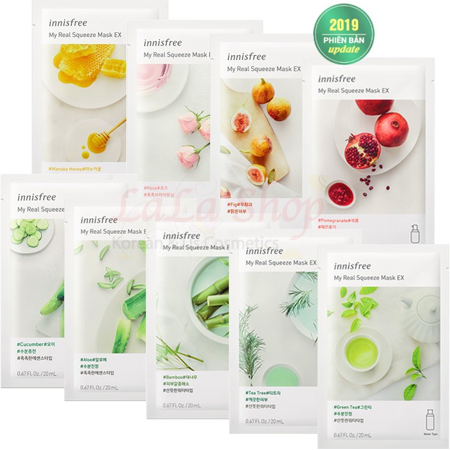 10 Mặt Nạ Giấy Innisfree Hàn Quốc Bất Kỳ Loại Dày Hàng Cao Cấp