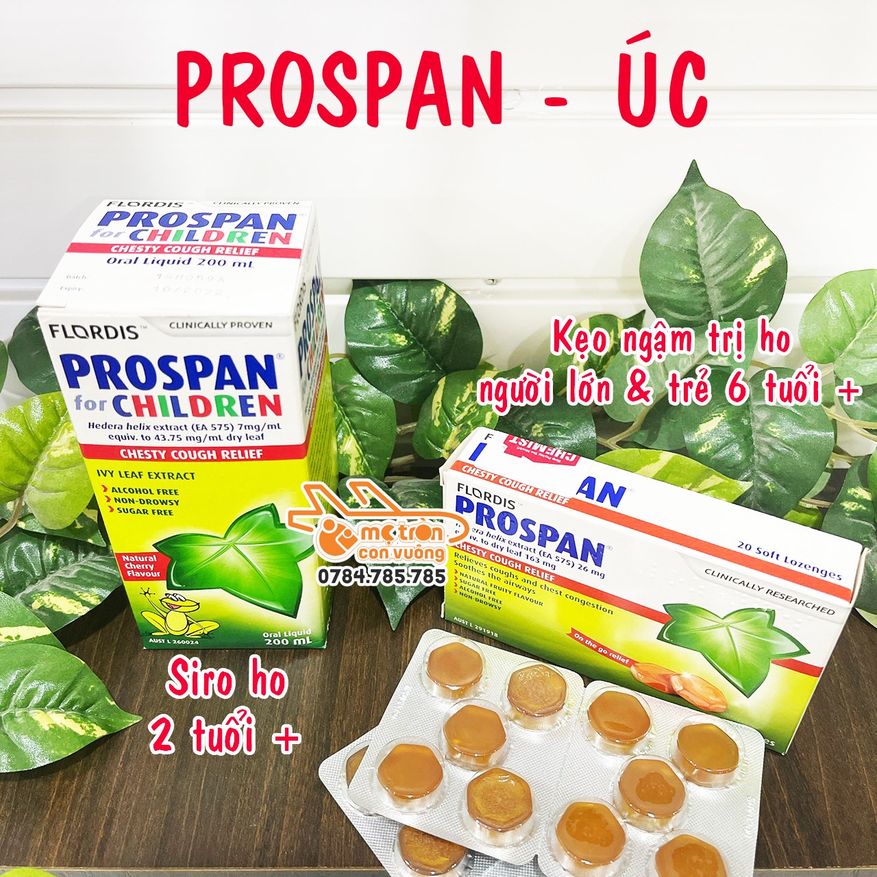 Siro ho Prospan Úc 100ml (2 tuổi)