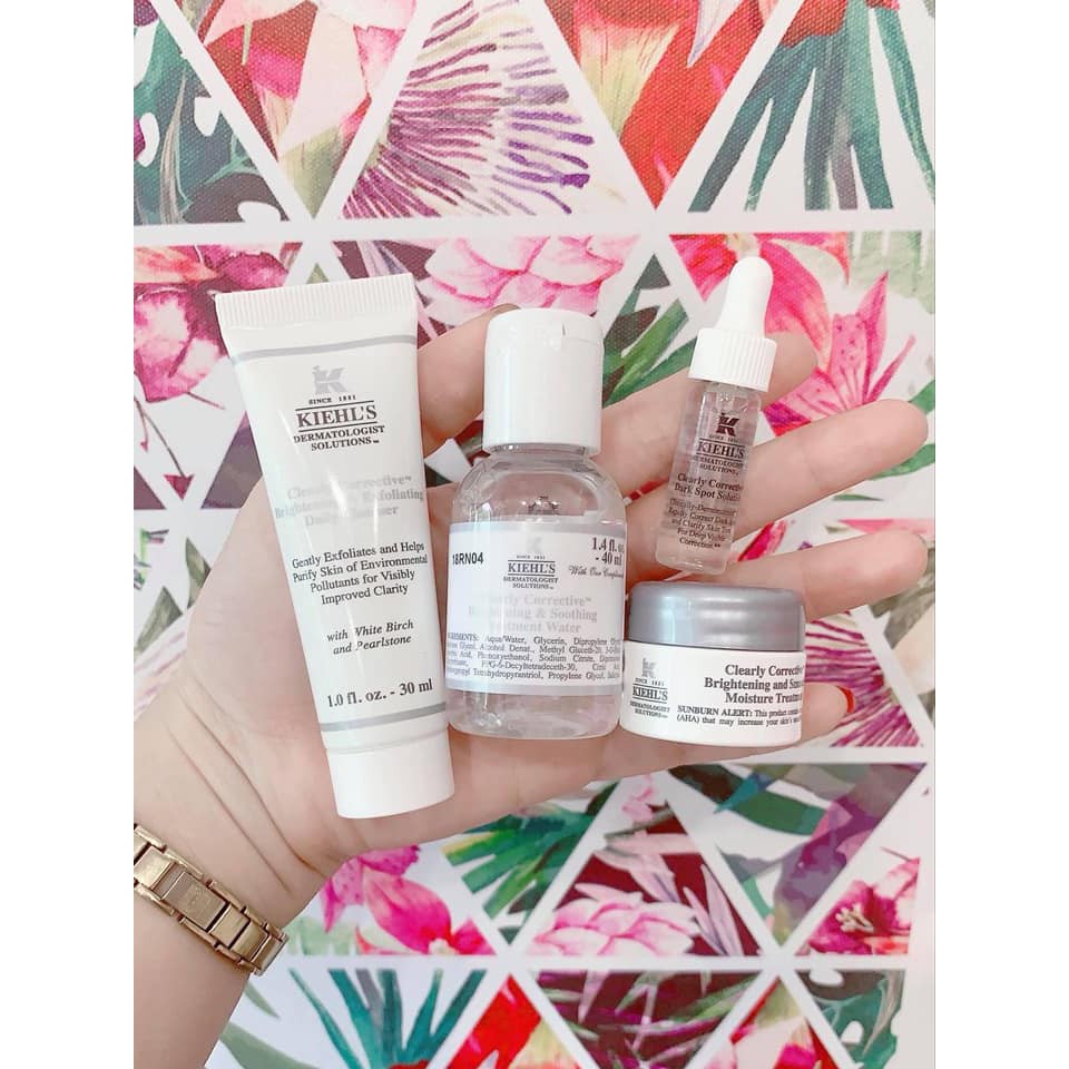 Set Kiehls Dưỡng Trắng Da Thâm Nám Tàn Nhang Da Không Đều Màu Sản Phẩm Tốt Với Chất Lượng Độ Bền Cao Và Được Cam Kết Sản Phẩm Y Như Hình