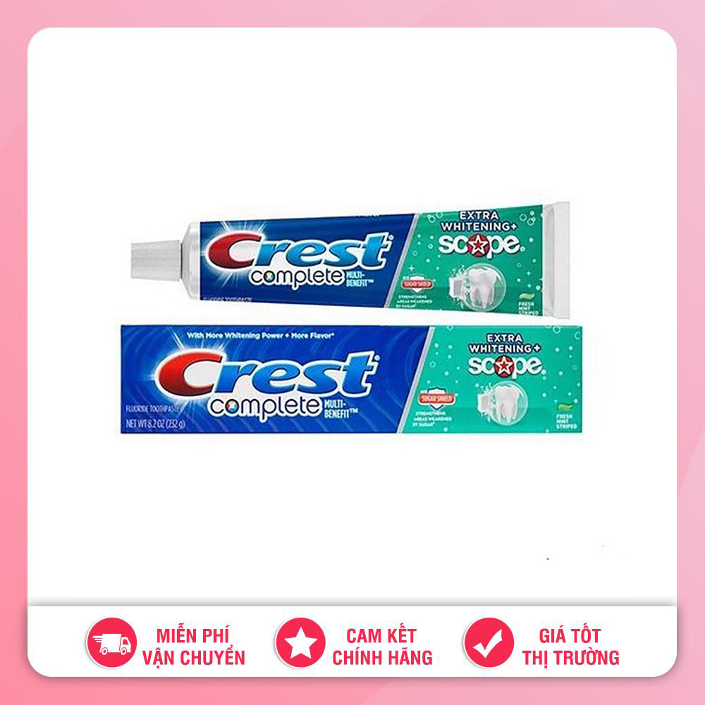 [HCM]KEM ĐÁNH RĂNG CREST EXTRA SCOPE 232G MỸ