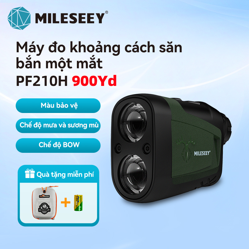 Mileseey PF2E: Máy đo khoảng cách laser đa năng cho golf và hoạt động ngoài trời