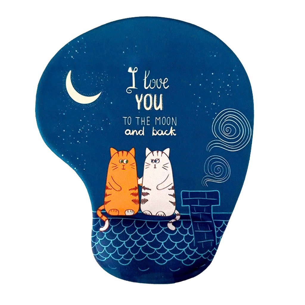 [ Loại Tốt ] Miếng Lót Chuột Có Đệm Tay Silicon Chống Mỏi Tay KOJMAC ( Computer Mouse Pad Cute 3D Bà