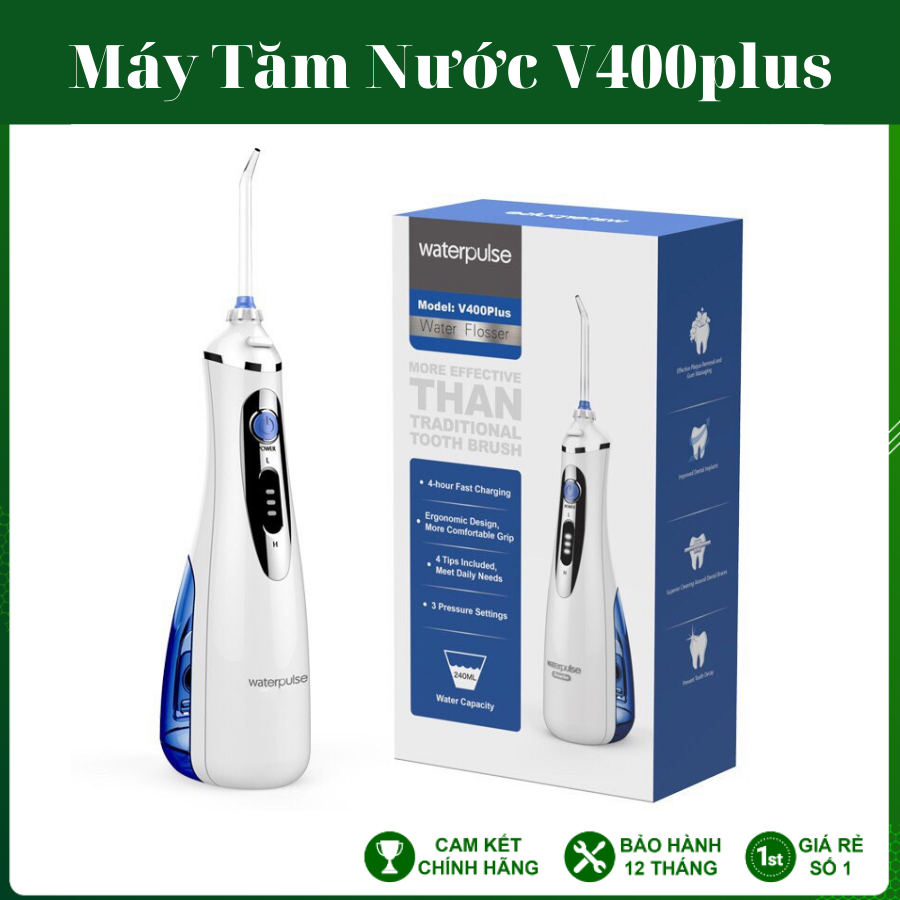 Máy Tăm Nước Cầm Tay Cao Cấp Waterpulse V400Plus Du Lịch Máy Tăm Nước Procare Panasonic Hf5