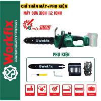 [Xanh] Máy Cưa Xích Không Dây Workfix WF-CS12BL - Cắt gỗ - Động cơ Không chổi than