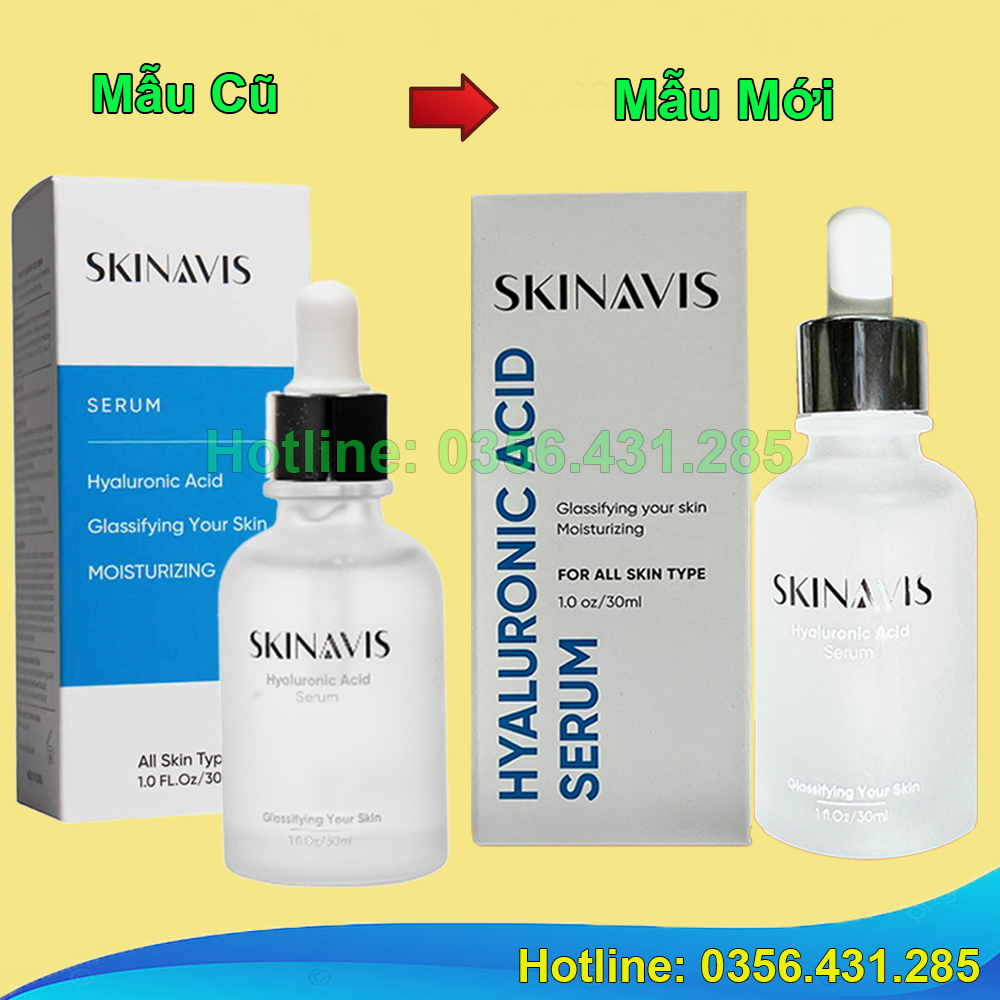 (hàng chính hãng) serum Skinavis thuần HA cấp nước phục hồi da da căng bóng Tinh chất cấp ẩm phục hồ