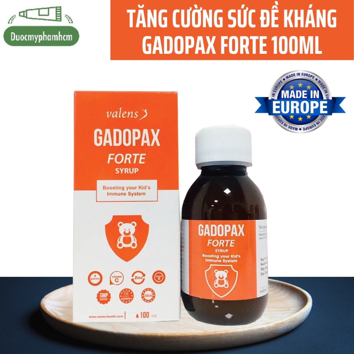Gadopax fᴏrte - Hỗ trợ tăng cường sức đề kháng của cơ thể- chai 100ml