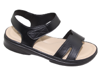 Sandal đế bằng nữ Bitas SUNNY.05 (Đen + Kem + Nâu)