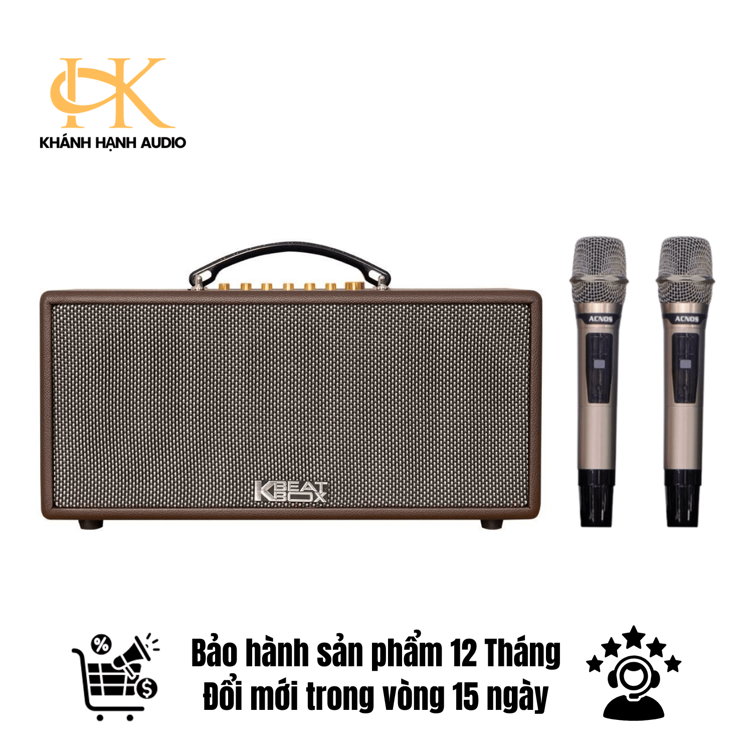 Loa xách tay ACNOS CS366Plus loa karaoke di động CS366 PlusHàng chính hãng Soncamedia