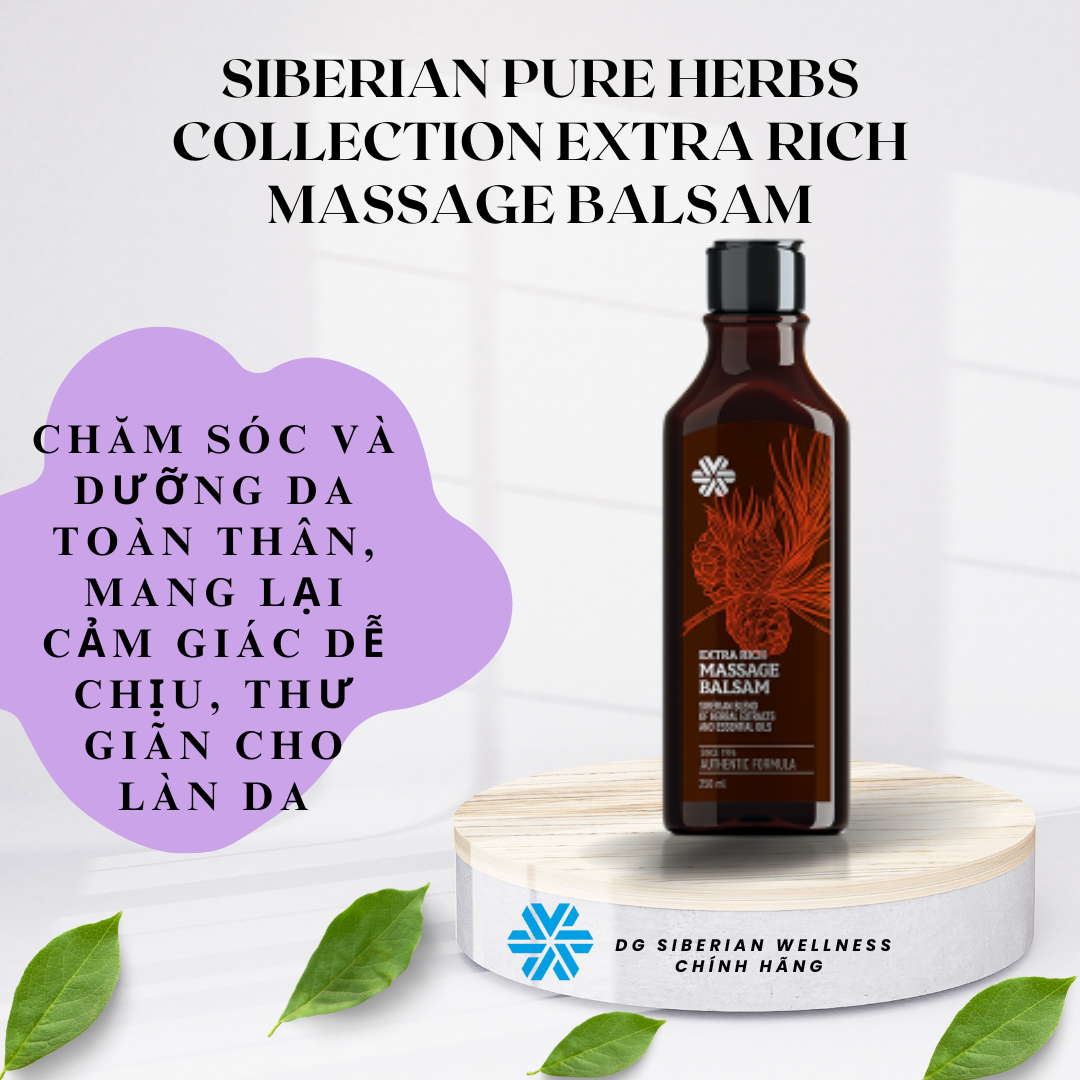 [CHÍNH HÃNG] Siberian Pure Herbs Collection Extra Rich Massage Balsam - SIBERIAN WELLNESS