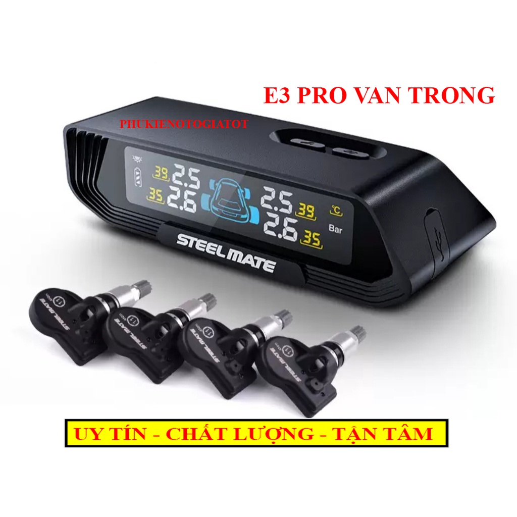 Cảm biến áp suất lốp ô tô STEELMATE X1 X2 E3W E3 PRO T620 android T630